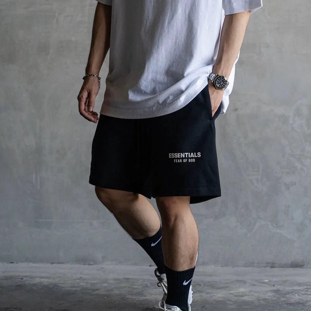 FEAR OF GOD ESSENTIALS SHORT 'BLACK' SS25