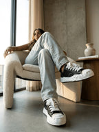 MAISON MIHARA YASUHIRO HANK OG SOLE CANVAS LOW BLACK