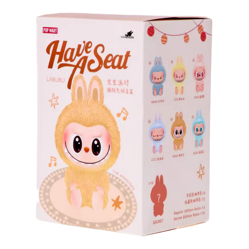 POP MART LABUBU THE MONSTERS 'HAVE A SEAT VINYL PLUSH' BLIND BOX