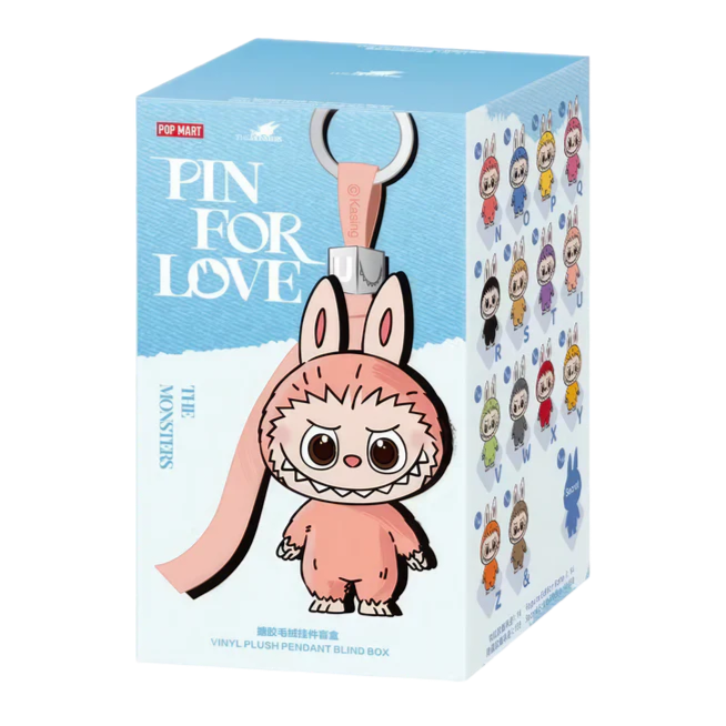 POPMART LABUBU THE MONSTERS 'PIN FOR LOVE' SERIES VINYL PLUSH PEDANT (N-Z)