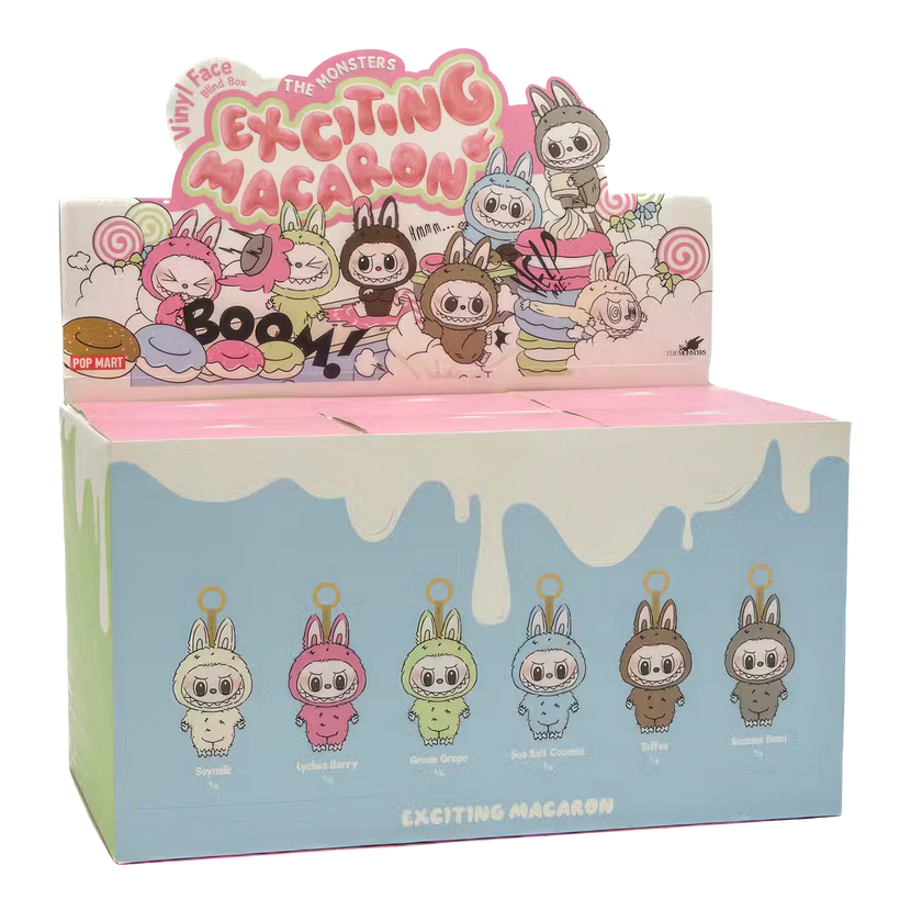POP MART LABUBU THE MONSTERS 'TASTY MACARONS VINYL FACE' BLIND BOX