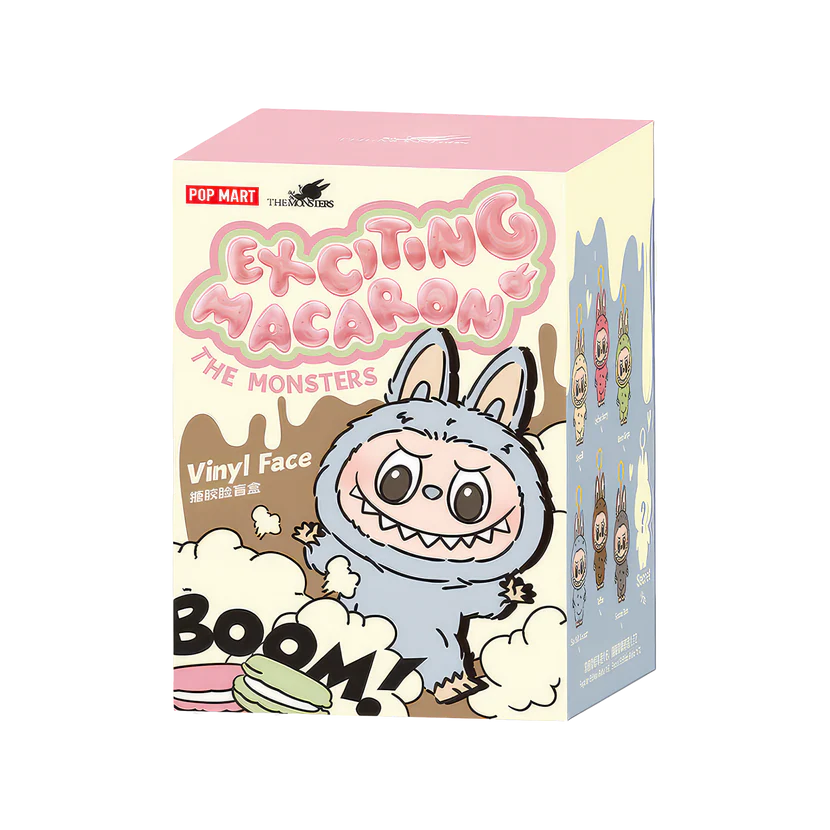 POP MART LABUBU THE MONSTERS 'TASTY MACARONS VINYL FACE' BLIND BOX