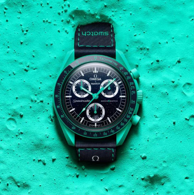 SWATCH X OMEGA BIOCERAMIC MOONSWATCH 'MISSION TO EARTH POLAR LIGHTS'