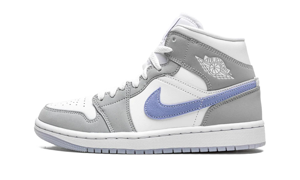 AIR JORDAN 1 MID 'WOLF GREY ALUMINUM'