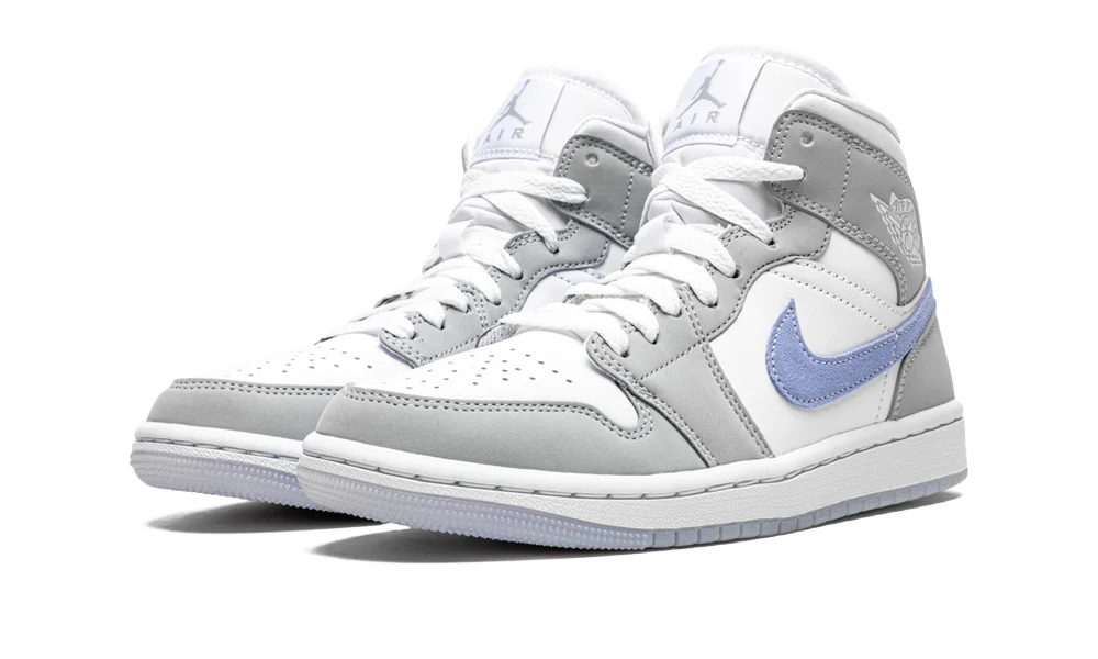 AIR JORDAN 1 MID 'WOLF GREY ALUMINUM'