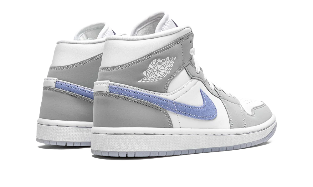 AIR JORDAN 1 MID 'WOLF GREY ALUMINUM'