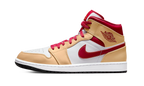 AIR JORDAN 1 MID BEIGE RED 'CURRY'