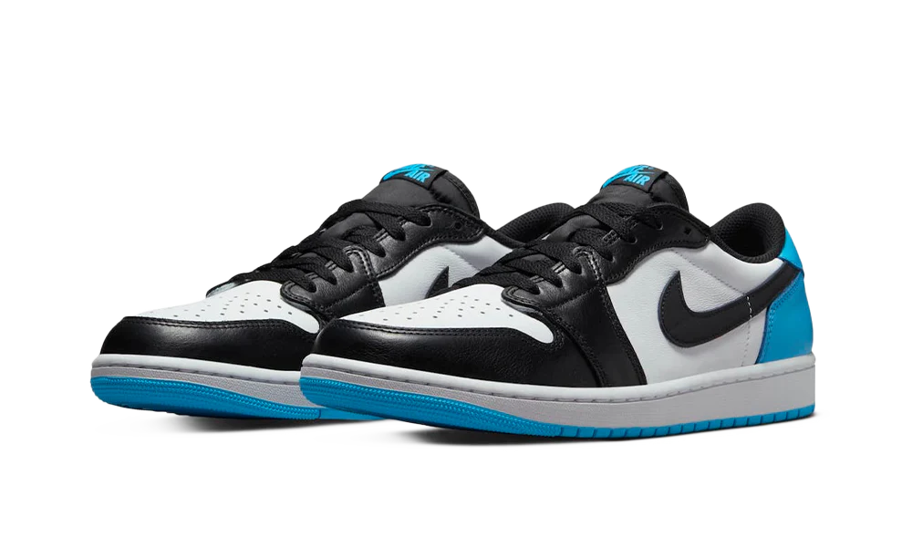 AIR JORDAN 1 RETRO LOW OG 'BLACK DARK POWDER BLUE' (UNC)