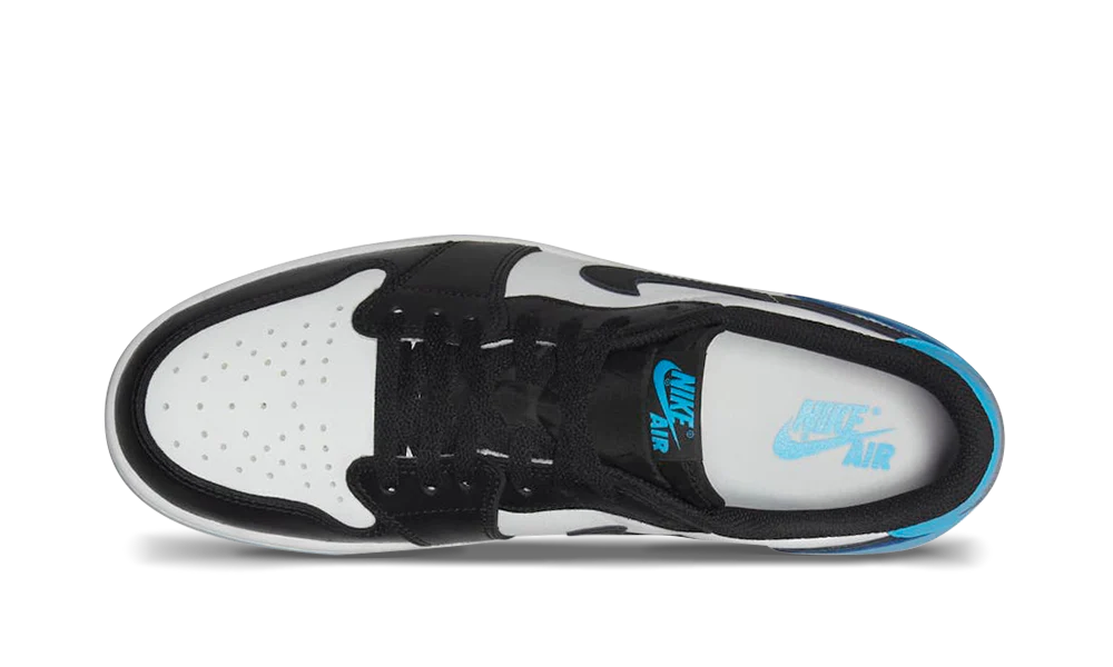 AIR JORDAN 1 RETRO LOW OG 'BLACK DARK POWDER BLUE' (UNC)