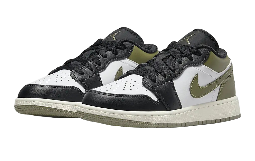 NIKE AIR JORDAN 1 LOW 'BLACK MEDIUM OLIVE' 38.5