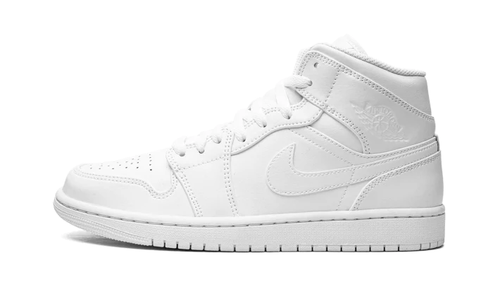 NIKE AIR JORDAN 1 MID 'TRIPLE WHITE' 47