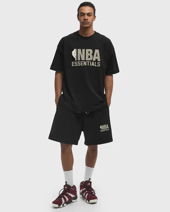 FEAR OF GOD ESSENTIALS X NBA SHORT 'GREY BLACK'