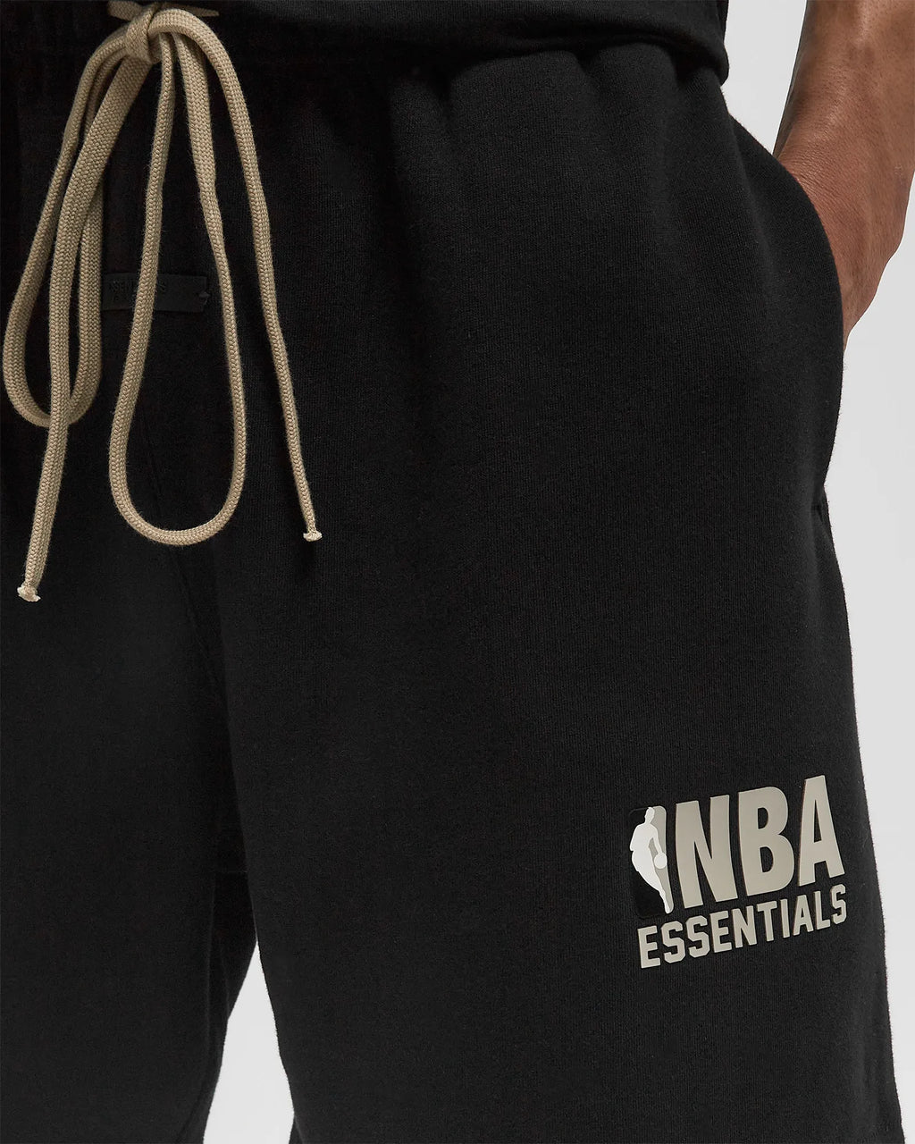 FEAR OF GOD ESSENTIALS X NBA SHORT 'GREY BLACK'
