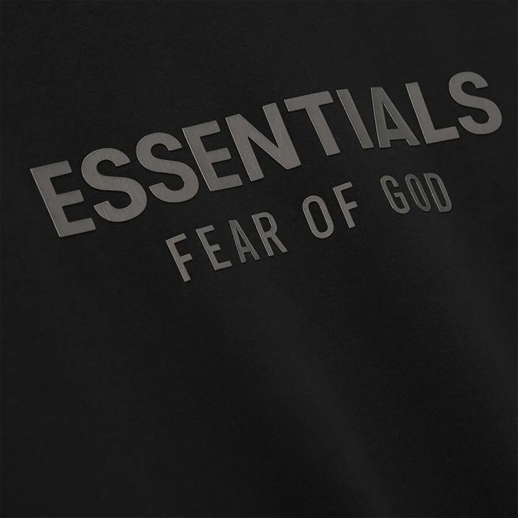 FEAR OF GOD ESSENTIALS HOODIE 'JET BLACK' FW25