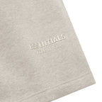 FEAR OF GOD ESSENTIALS CLASSIC FLEECE SHORT 'HEATHER STONE' FW25