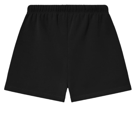 FEAR OF GOD ESSENTIALS CLASSIC FLEECE SHORT JET BLACK FW25