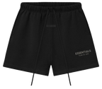 FEAR OF GOD ESSENTIALS CLASSIC FLEECE SHORT JET BLACK FW25