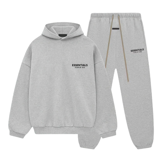FEAR OF GOD ESSENTIALS FLEECE SET II 'LIGHT HEATHER GREY' (2024)