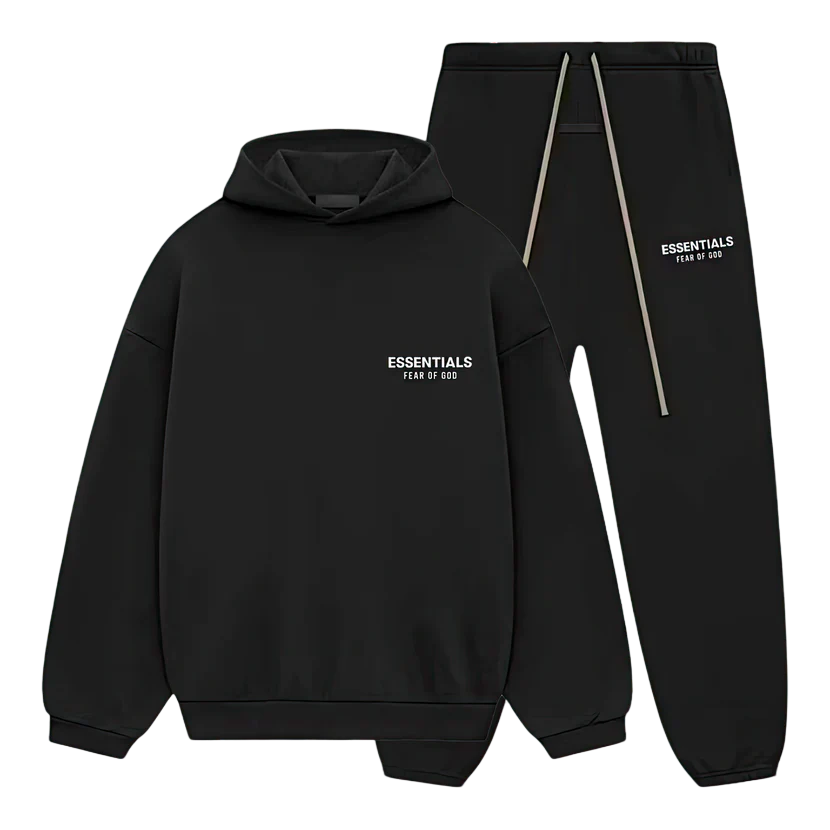 FEAR OF GOD ESSENTIALS FLEECE SET 'BLACK' (2024)