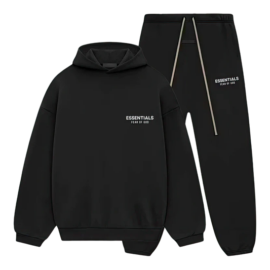 FEAR OF GOD ESSENTIALS FLEECE SET 'BLACK' (2024)