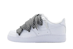 NIKE AIR FORCE 1 LOW 'WHITE / LANVIN BLACK WHITE ROPE LACES'
