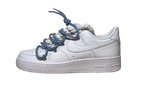 NIKE AIR FORCE 1 LOW 'WHITE / LACED UP BLUE ROPE LACES'