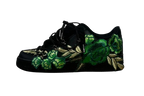 NIKE AIR FORCE 1 LOW 'BLACK / GREEN ROSE DIAMOND ROPE LACES'
