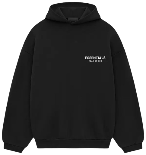 FEAR OF GOD ESSENTIALS FLEECE HOODIE 'BLACK' (2024)