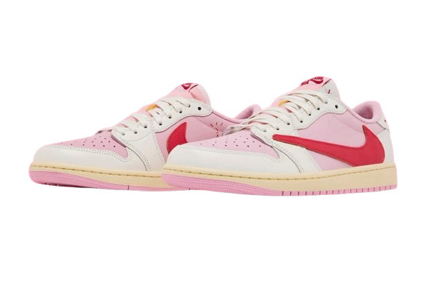 NIKE AIR JORDAN 1 LOW OG SP X TRAVIS SCOTT 'TROPICAL PINK'