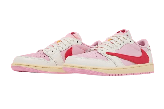 NIKE AIR JORDAN 1 LOW OG SP X TRAVIS SCOTT 'TROPICAL PINK'