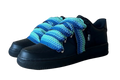 NIKE AIR FORCE 1 LOW 'BLACK / LANVIN BLUE BLACK ROPE LACES'