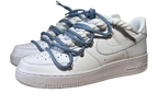 NIKE AIR FORCE 1 LOW 'WHITE / LACED UP BLUE ROPE LACES'