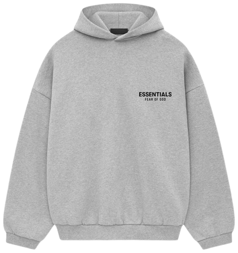 FEAR OF GOD ESSENTIALS FLEECE HOODIE II 'LIGHT HEATHER GREY' (2024)