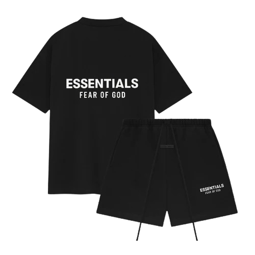 FEAR OF GOD ESSENTIALS SUMMER SET 'BLACK' SS25