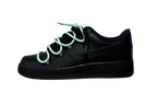 NIKE AIR FORCE 1 LOW 'BLACK / LACED UP MINT ROPE LACES'