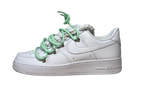 NIKE AIR FORCE 1 LOW 'WHITE / LACED UP GREEN ROPE LACES'