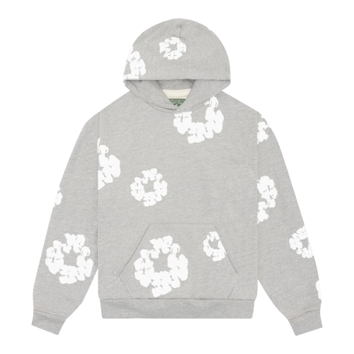 DENIM TEARS THE COTTON WREATH HOODIE 'GREY'