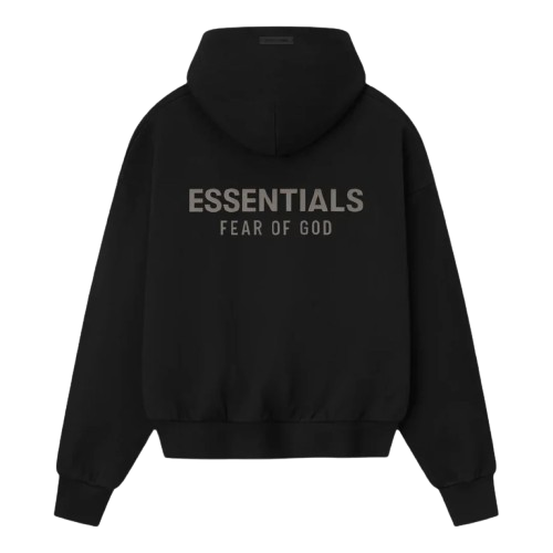 FEAR OF GOD ESSENTIALS HOODIE 'JET BLACK' FW25