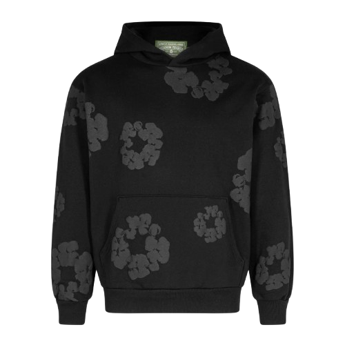 DENIM TEARS THE MONO WREATH HOODIE 'BLACK'