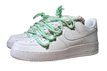 NIKE AIR FORCE 1 LOW 'WHITE / LACED UP GREEN ROPE LACES'