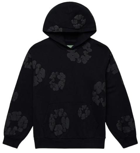 DENIM TEARS THE MONO WREATH HOODIE 'BLACK'