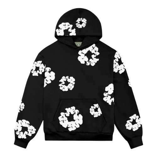 DENIM TEARS THE COTTON WREATH HOODIE 'BLACK'