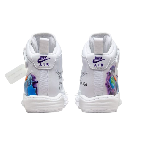 NIKE AIR FORCE 1 MID SP OFF WHITE 'GRAFFITI'
