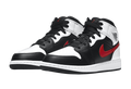 AIR JORDAN 1 MID 'BLACK CHILE RED WHITE' GS (OUTLET) 37.5