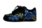 NIKE AIR FORCE 1 LOW 'BLACK / BLUE ROSE DIAMOND ROPE LACES'