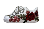 NIKE AIR FORCE 1 LOW 'WHITE / RED ROSE DIAMOND ROPE LACES'