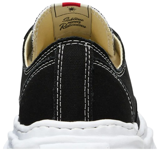 MAISON MIHARA YASUHIRO HANK OG SOLE CANVAS LOW BLACK