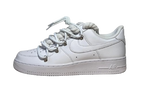 NIKE AIR FORCE 1 LOW 'WHITE / LACED UP WHITE ROPE LACES'