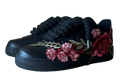 NIKE AIR FORCE 1 LOW 'BLACK / RED ROSE ROPE LACES'