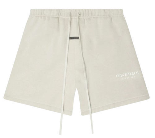 FEAR OF GOD ESSENTIALS FLEECE SHORT 'ABBEY STONE' SS25